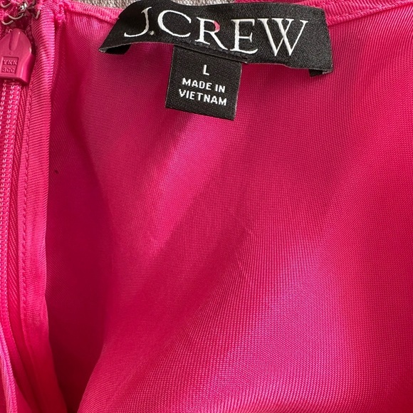 J. Crew Fuchsia Scoopneck Cupro Slip Dress - Picture 7 of 14